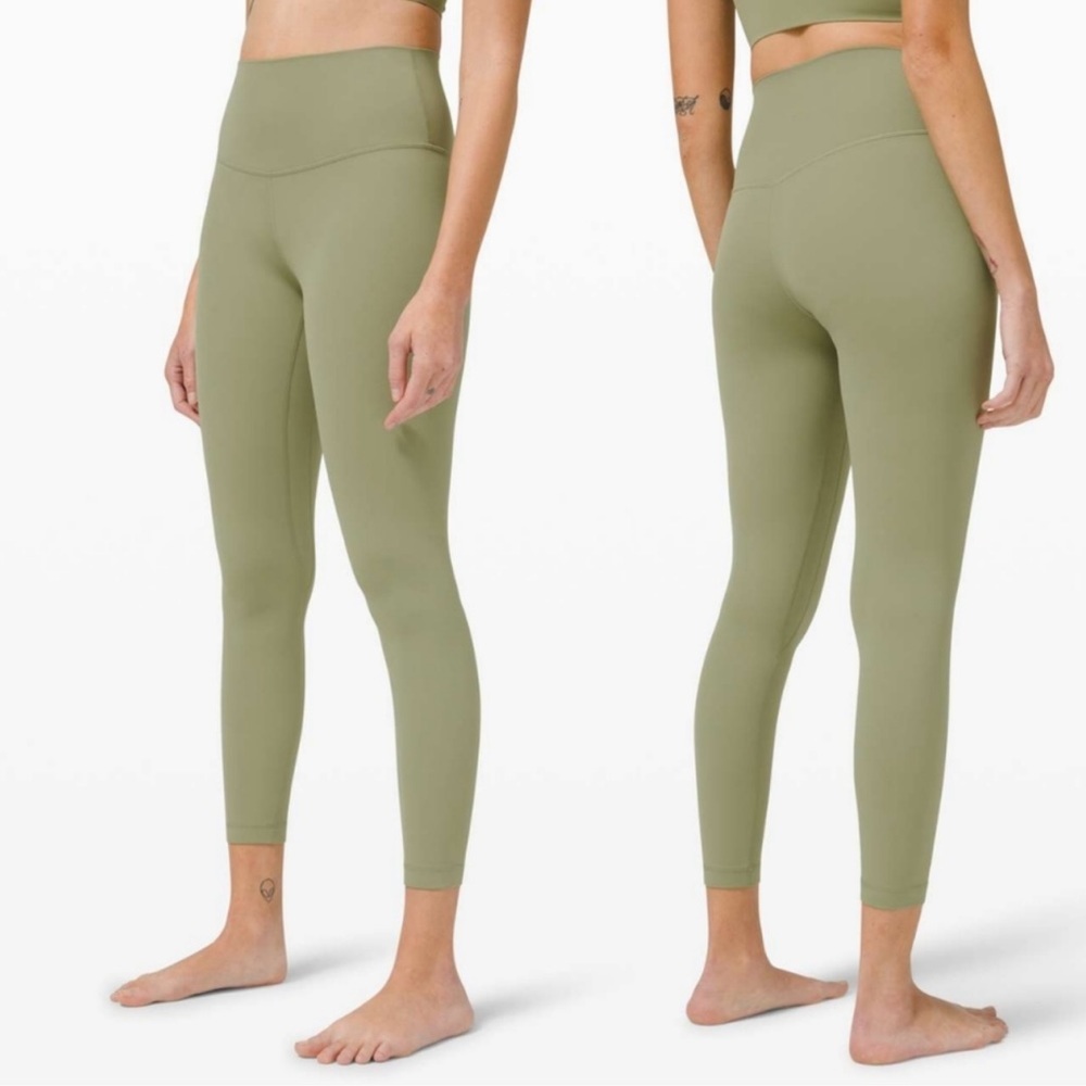 NWT Lululemon Align HR Pant 25" in Rosemary Green